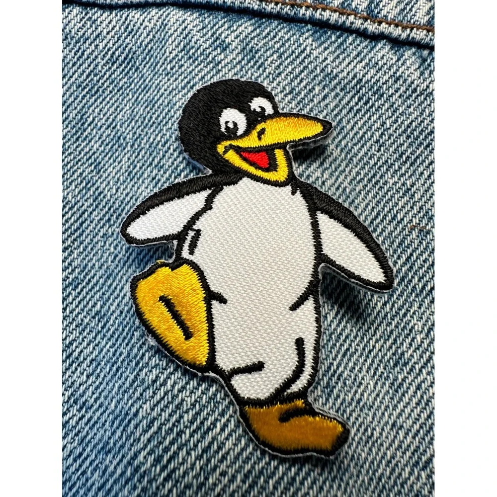 Baby Penguin Cartoon Iron‎ On Patch Embroidered Applique DIY Craft Project
